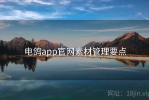 电鸽app官网素材管理要点