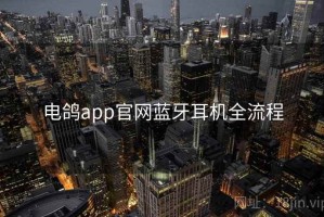 电鸽app官网蓝牙耳机全流程