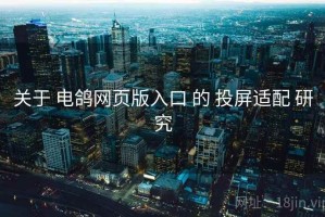关于 电鸽网页版入口 的 投屏适配 研究
