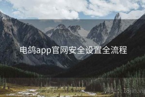 电鸽app官网安全设置全流程
