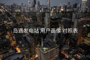 岛遇发电站 用户画像 对照表