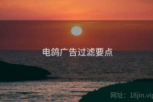 电鸽广告过滤要点