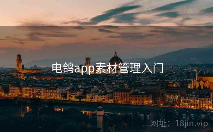 电鸽app素材管理入门 电鸽app素材管理入门