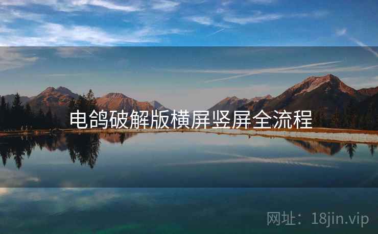 电鸽破解版横屏竖屏全流程